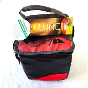 ARTIC ZONE High Density Thermal Insulated Lunch Tote Two Zippered Compartments
